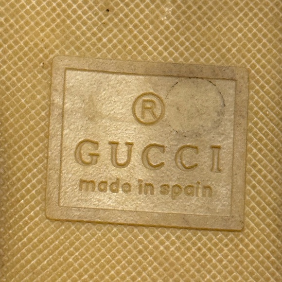 Gucci Brown and Gold Women's Slides - Picture 4 of 5